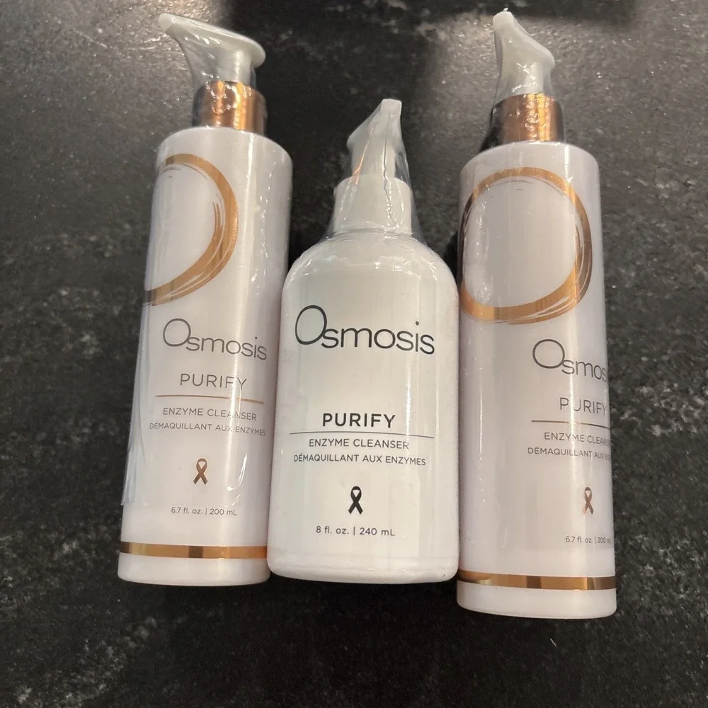 LOT OF 3 Osmosis Purify Enzyme Cleanser 6.7oz/200ml AUTHENTIC SEALED
